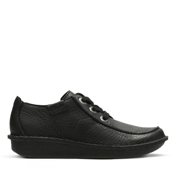 Clarks Womens Funny Dream Flat Shoes Black | CA-183526